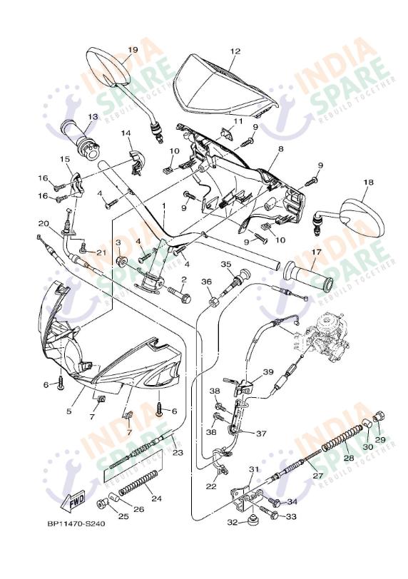 STEERING HANDLE & CABLE